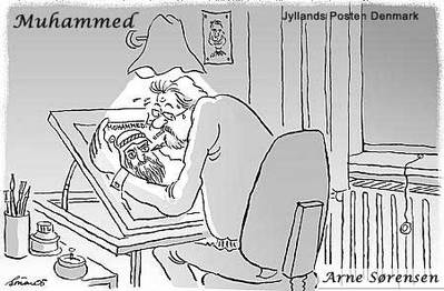 One of the Jyllands-Posten Muhammed cartoons.